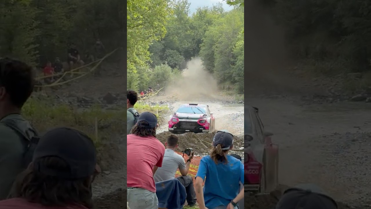 Almost crash Rally Acropolis 2025 Sarah Rumeau #rally #wrc #greece #citroen
