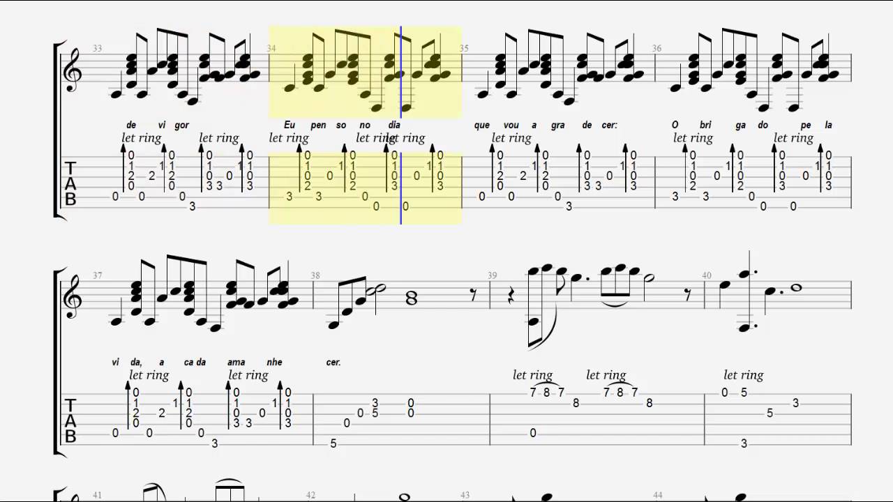 Eu Penso no Dia (Imagine the Time) - Guitar Pro