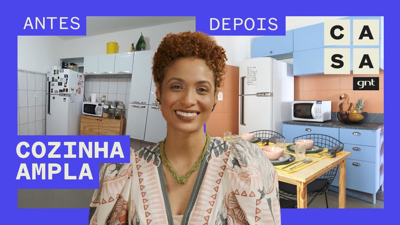 COZINHA ANTIGA: reforma atualiza espaços GRANDES e CONFORTÁVEIS | Antes e Depois | Stephanie Ribeiro