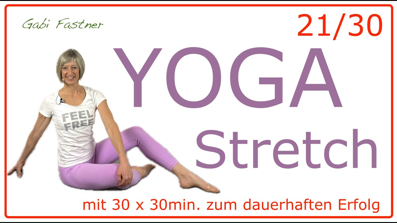 21/30 🍓30 min. Yoga-Stretch | gymnastische Yoga-Einheit | ohne Geräte, auf der Matte