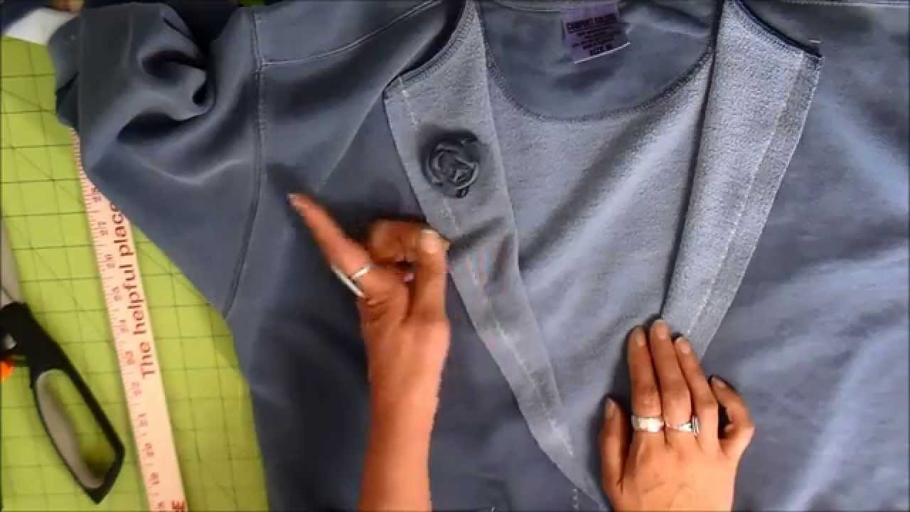 Sweatshirt to Jacket Tutorial