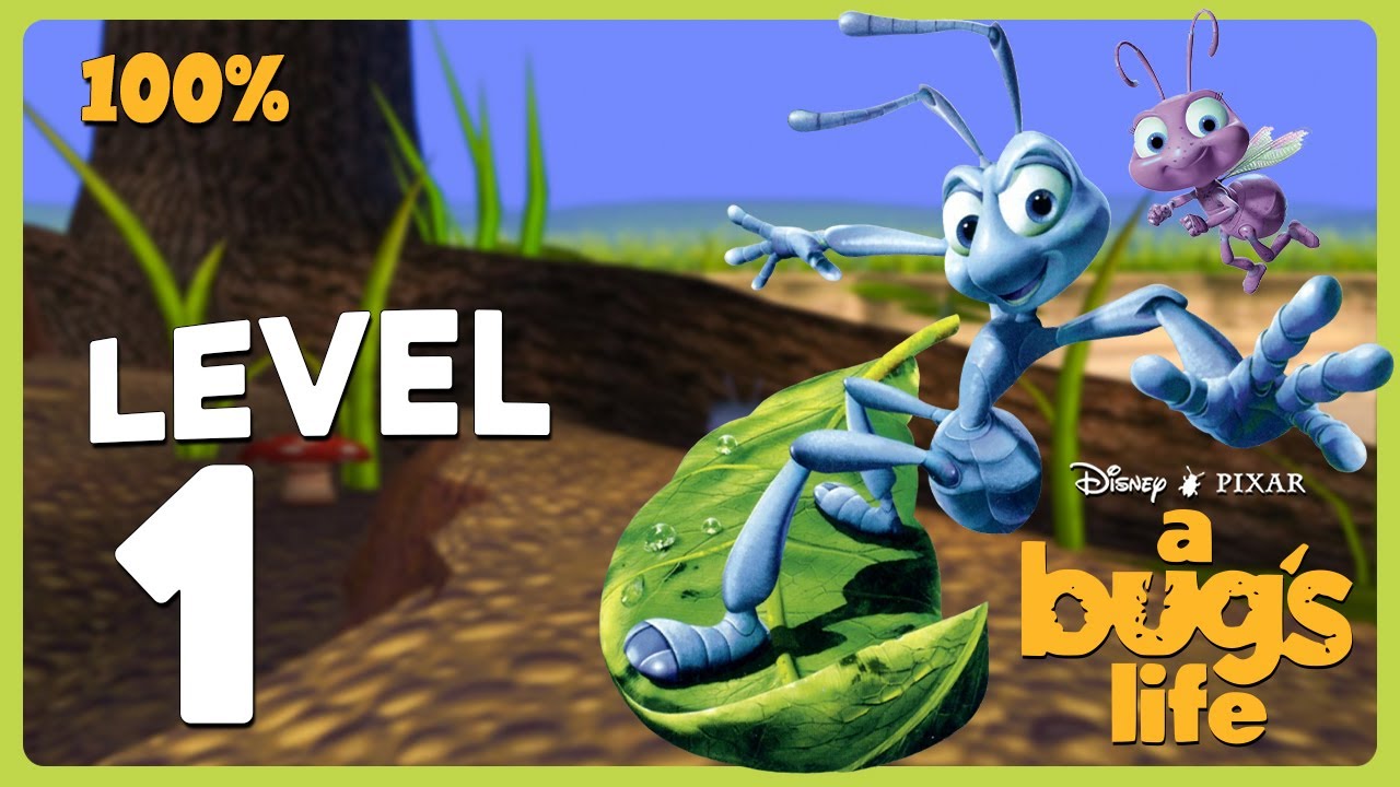 A Bug's Life: Action Game (PC, 1998) - Level 1 'Ant Hill' 1440p60 Walkthrough - No Commentary