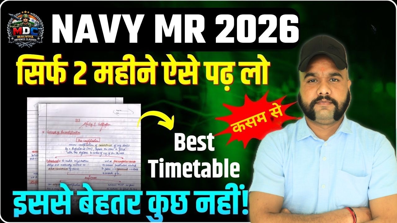 NAVY MR New Vacancy 2026 | Navy MR Preparation 2026 | NAVY MR Classes 2026 | Navy MR Syllabus 2026