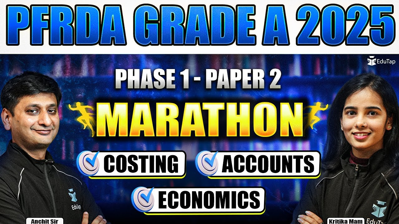 PFRDA Grade A Marathon 2025 | PFRDA Phase 1 Paper 2 Preparation & Practice Questions | PFRDA MCQs