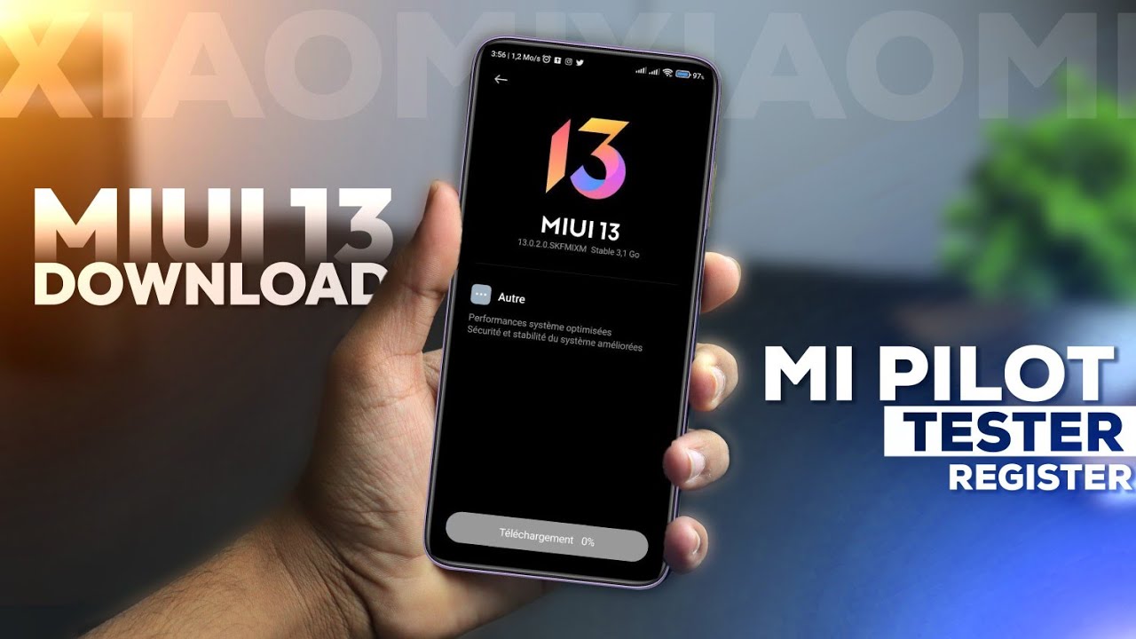 Apply MIUI 13 Stable Pilot Tester and Download MIUI 13 update in Xiaomi phones.