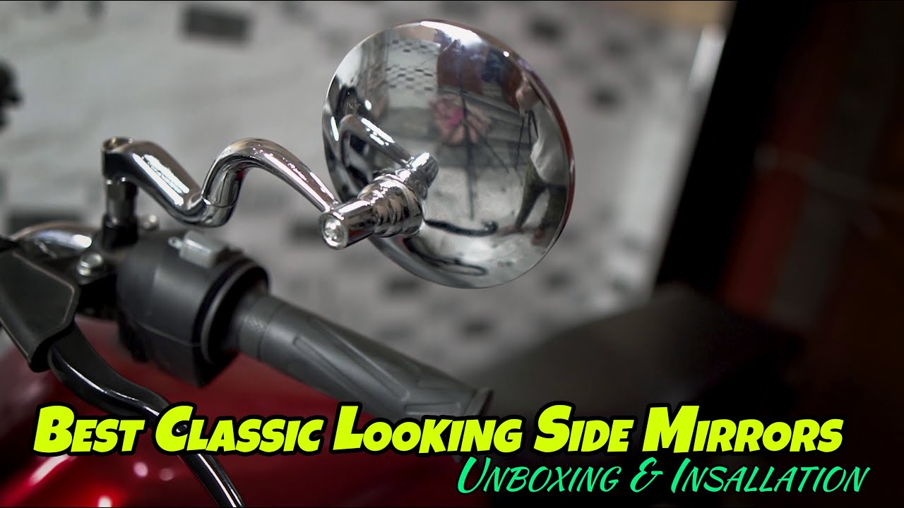 Best Classic Looking Side Mirror with Wide View || Complete Installation