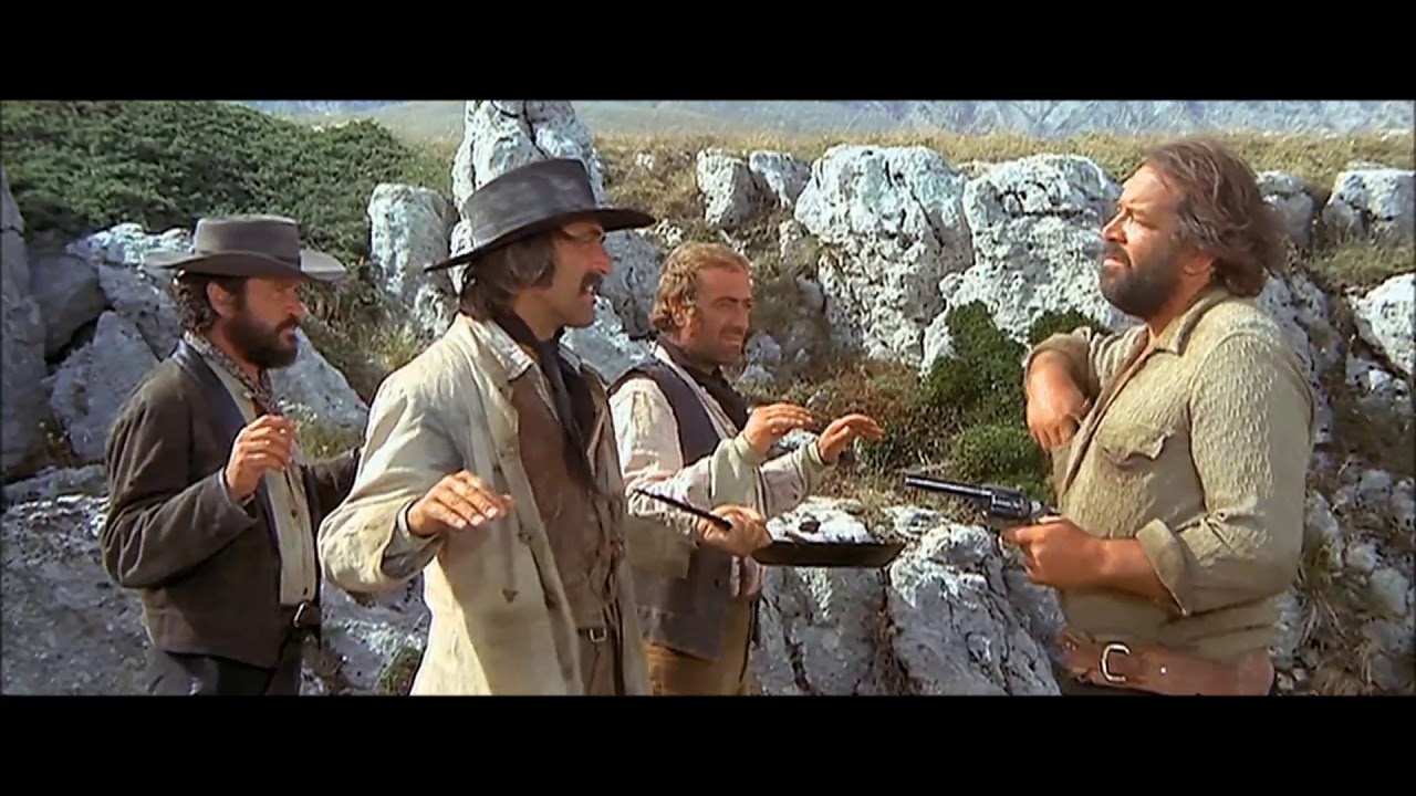 Bud Spencer e Terence Hill - Trinit&agrave; - Bambino deruba i banditi di armi e fagioli