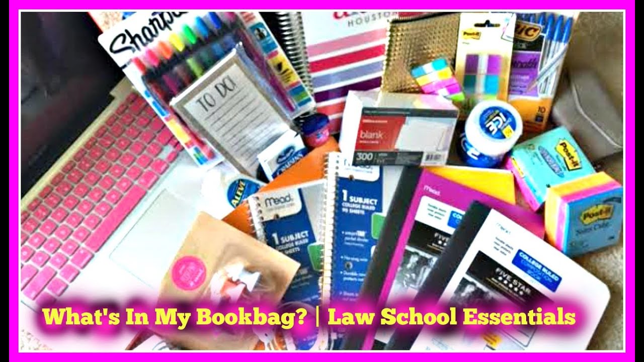 What's in My Backpack? | My Law School Essentials 2015