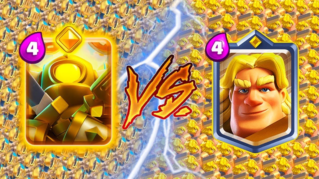 HERO MINI PEKKA Vs CHAMPION GOLDEN KNIGHT - Clash Royale Challenge