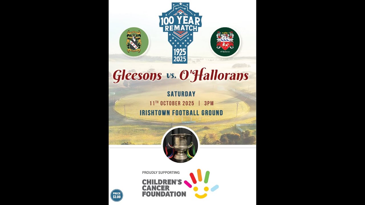 Gleesons vs O'Hallorans Charity Football Match