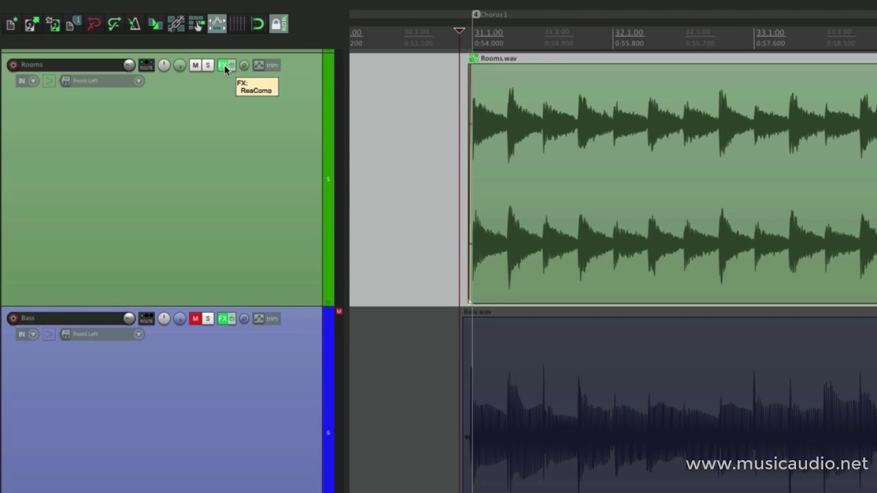 Reaper - Efeitos e Plugins - 05 ReaComp - Como comprimir no Reaper