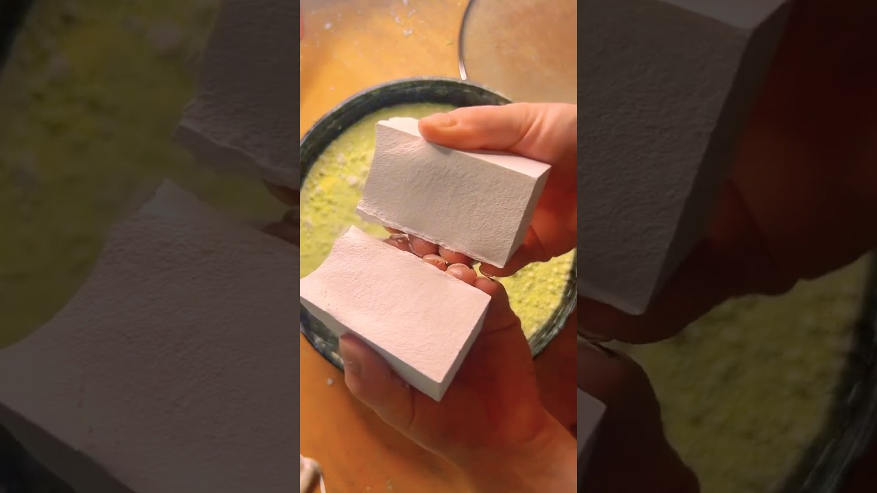 fresh plain jane gym chalk block🤍✨ #gymchalk #gymchalkasmr #oddlysatisfying