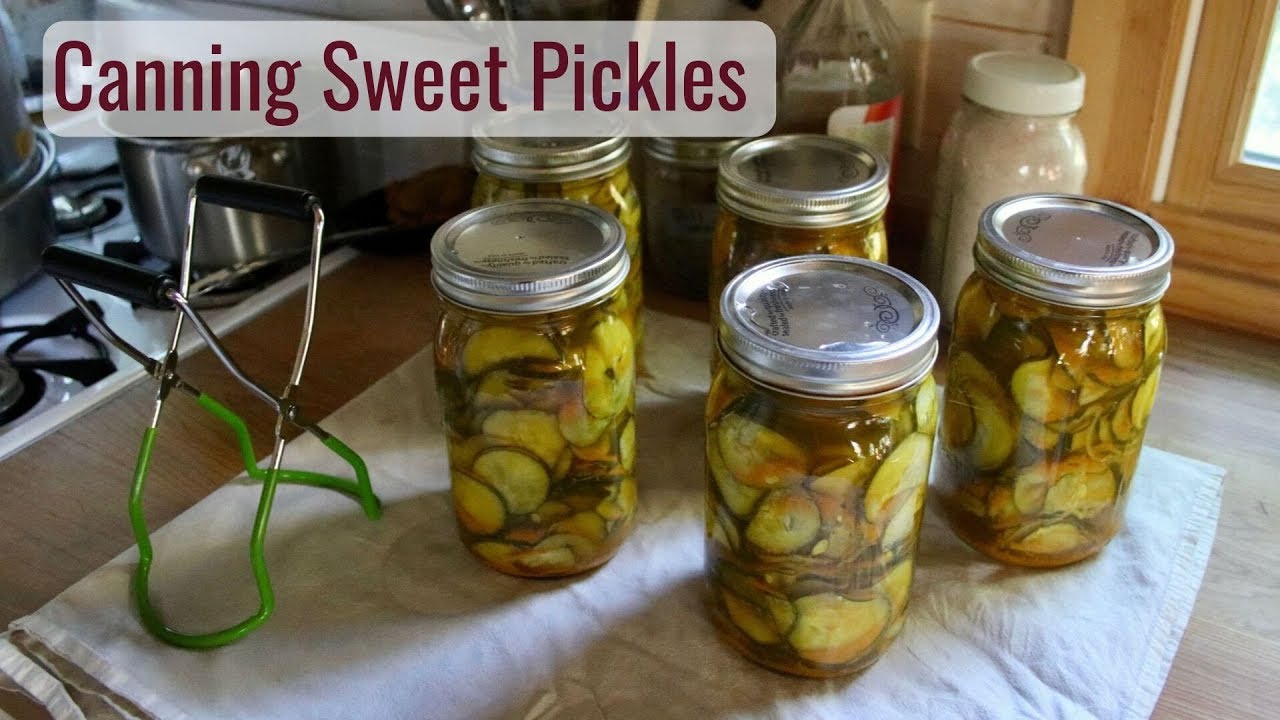 Life in a Tiny House called Fy Nyth - Canning Sweet Pickles