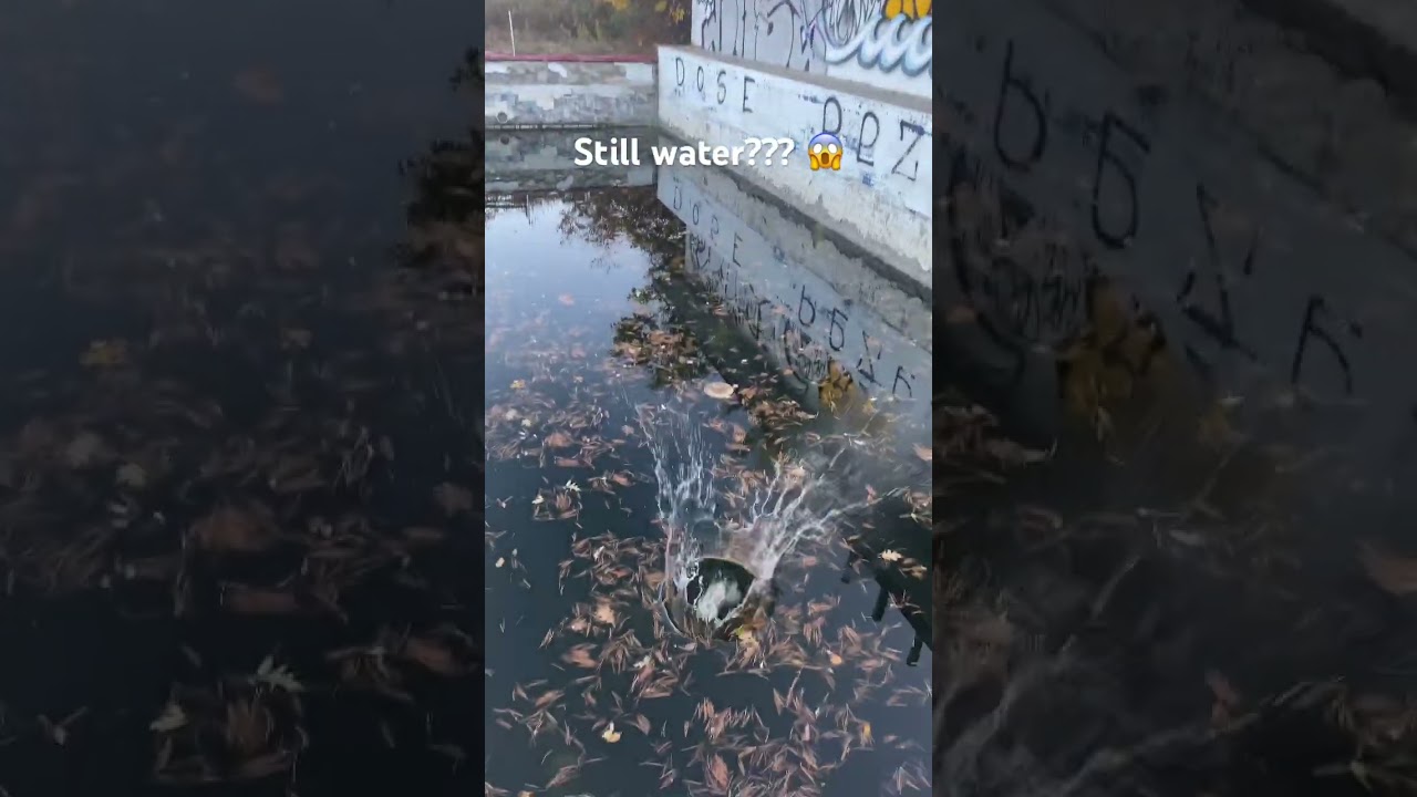 abandoned waterpark = still water 😱 #urbex #urbanexploration #abandoned #urbexjake #stillwater