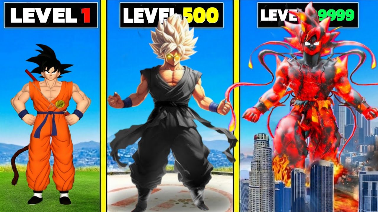 আপগ্রেড করলাম LEVEL 1 থেকে LEVEL 99999 FUSION GOKU -তে ! GTA 5 