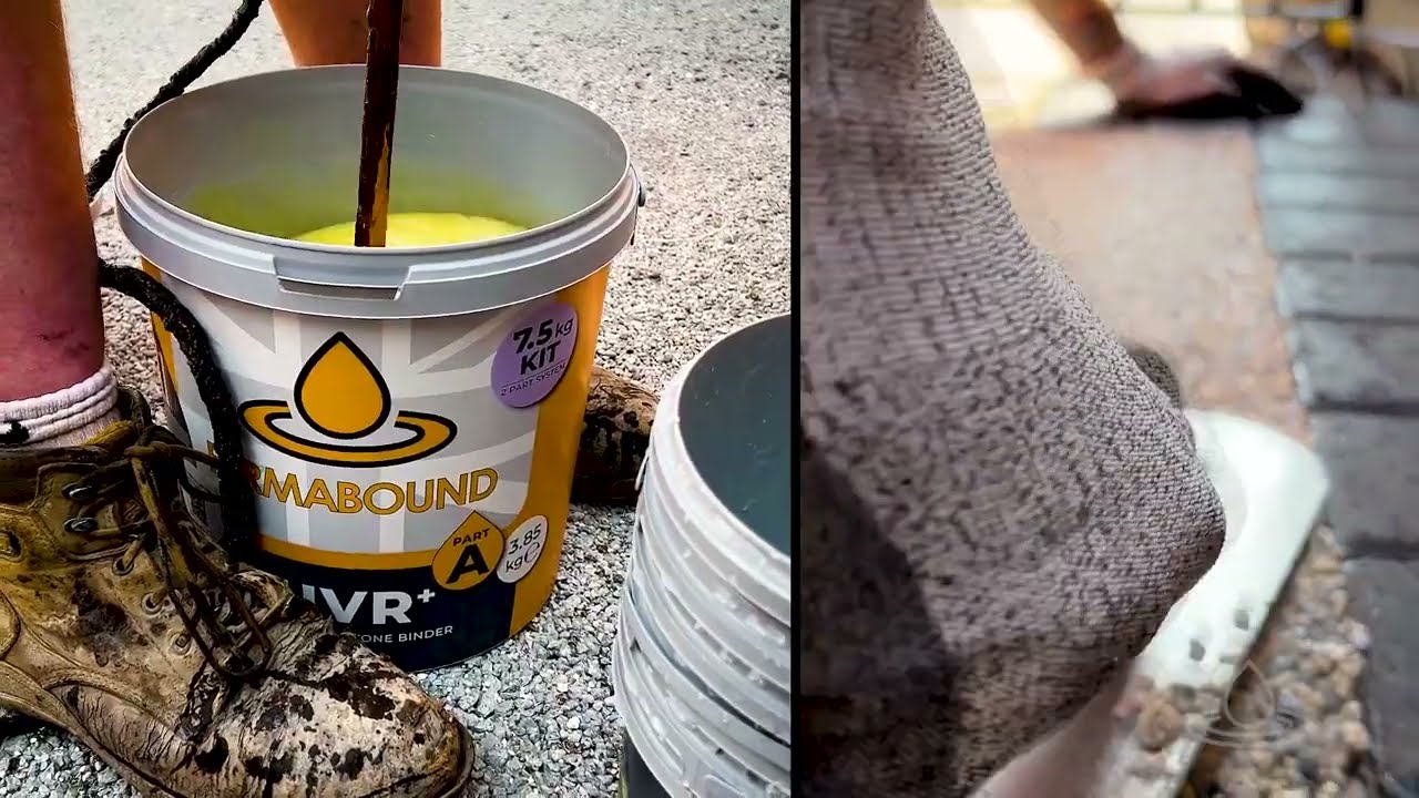 Resin Bound Driveway & Patio Installation | 250m&sup2; PERMABOUND Whitehaven blend | Chesterfield