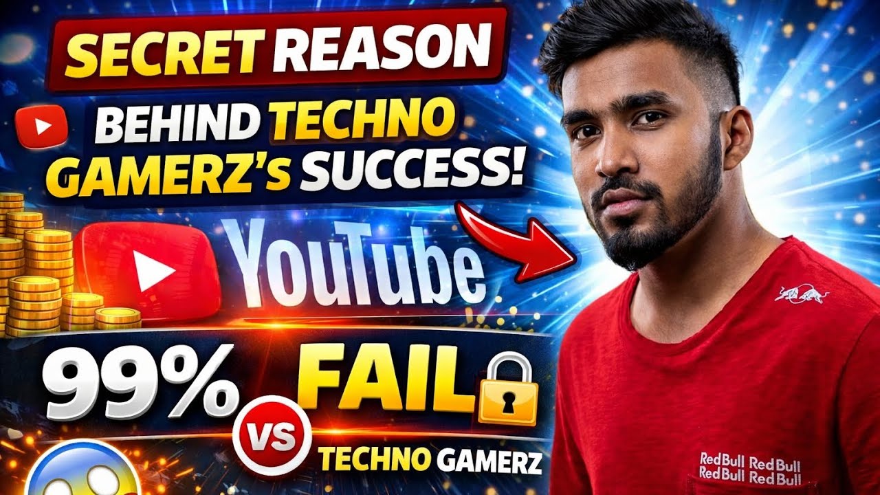 “99% Gamers Fail… But How Techno Gamerz Became No.1?” ||