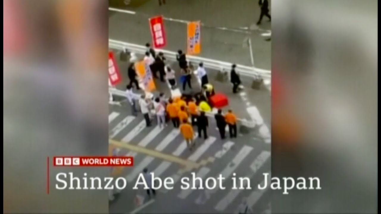 Shinzo Abe, Japan's Former Prime Minister Shot - BBC World News - 7/8/22 - 1:00-1:14 pm JST