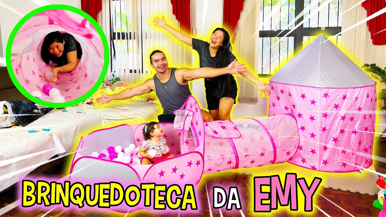 COMPRAMOS UM BRINQUEDO PRA EMY E A MARU QUE BRINCOU 😂 | Maru e Bomba