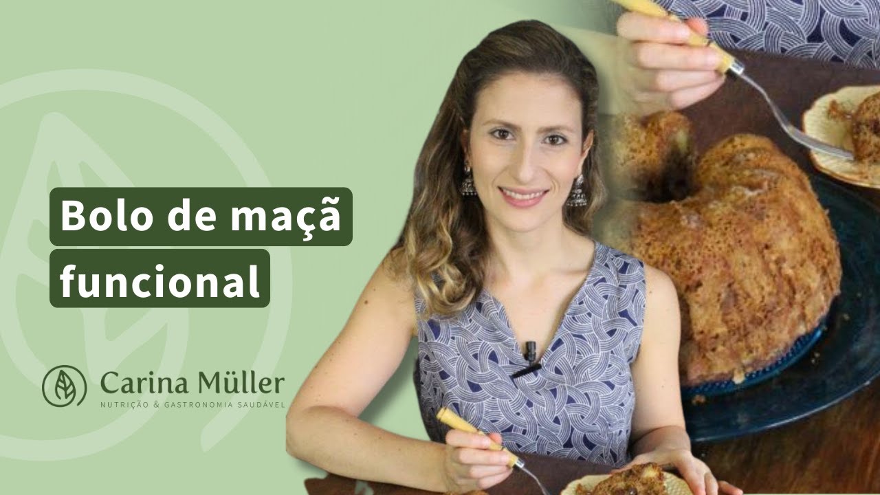 Bolo de Maçã Funcional