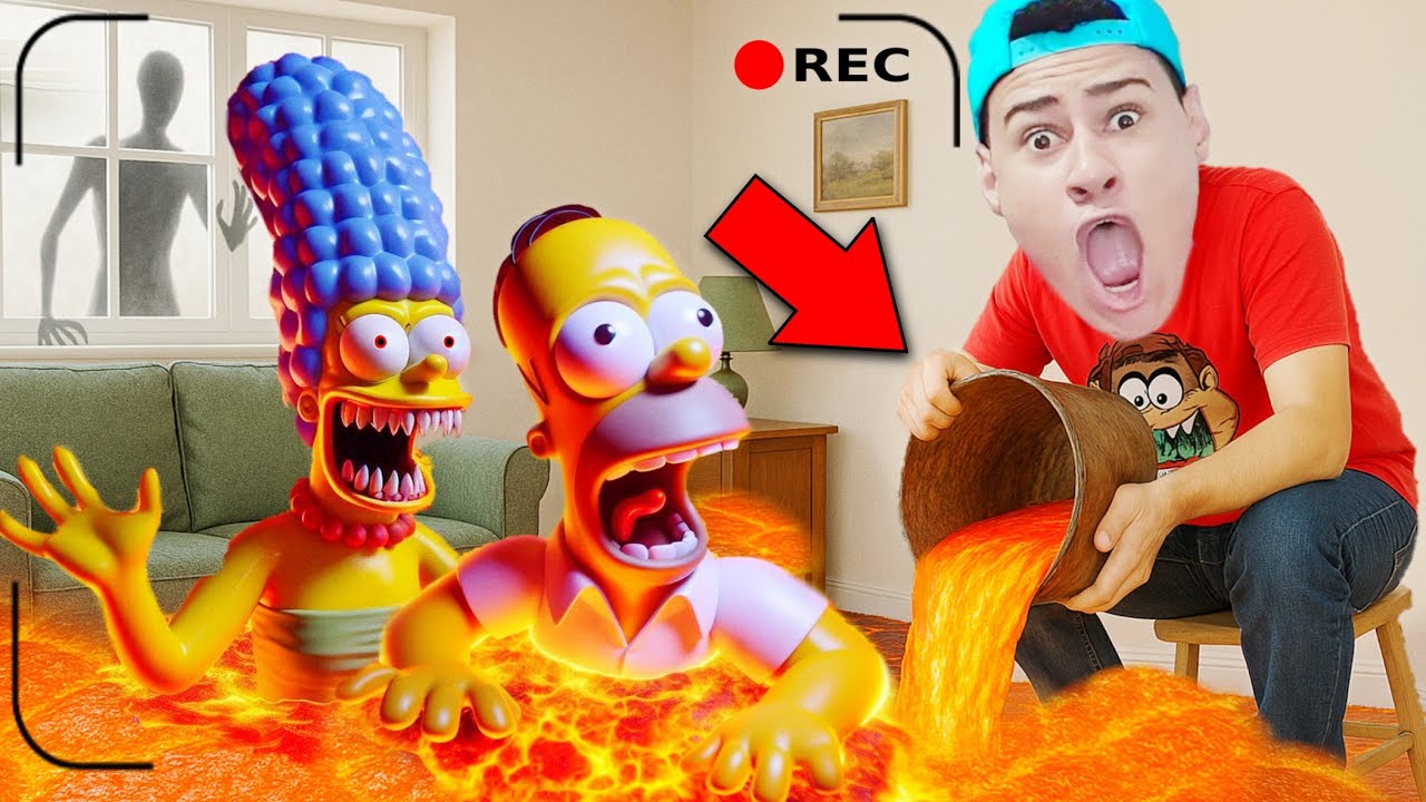 ENCHI A CASA DOS SIMPSONS DE LAVA!! 😱 - Isso aconteceu...