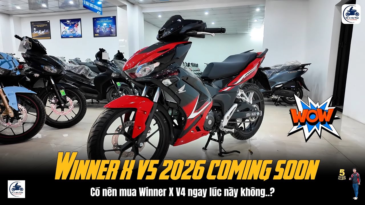 Chọn Winner X V4 2025 màu ĐỎ ĐEN ▶ Hay chờ Winner X V5 2026 🔴 GIÁ XE MÁY VLOGS