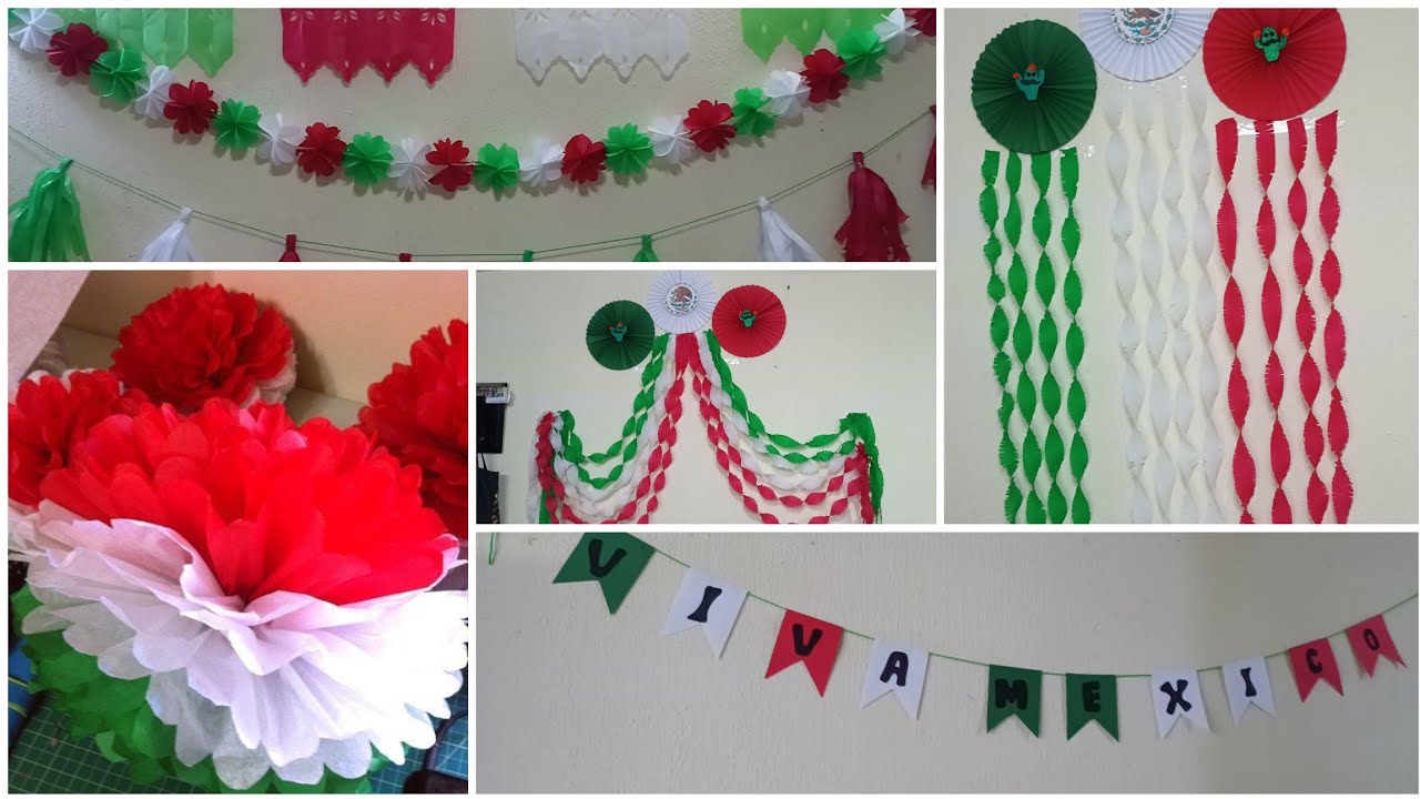 🇲🇽ADORNOS PATRIOS PARA FIESTAS DE INDEPENDENCIA DE MÉXICO FACILES Y MUY RÁPIDO Y SIN GASTAR TANTO