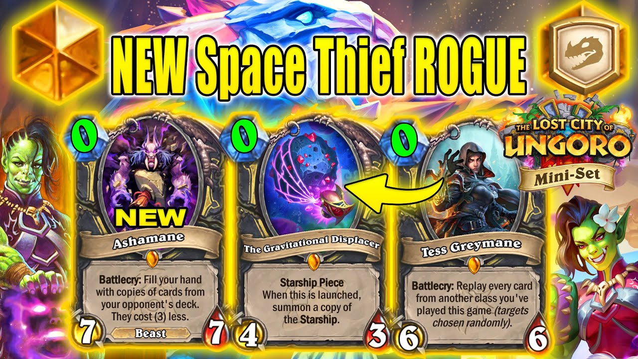 Strongest Space Thief Rogue Deck To CRAFT NOW At The Lost City of Un'Goro Mini-Set | Hearthstone