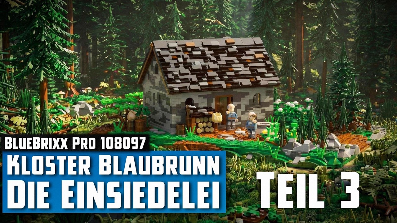 BlueBrixx Pro 108097 - Kloster Blaubrunn: Die Einsiedelei (2025) | Aufbau - Live-Bauen #3