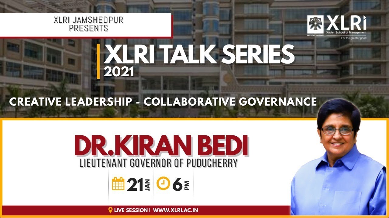 Creative Leadership - Collaborative Governance - XLRI Talk Series-2021