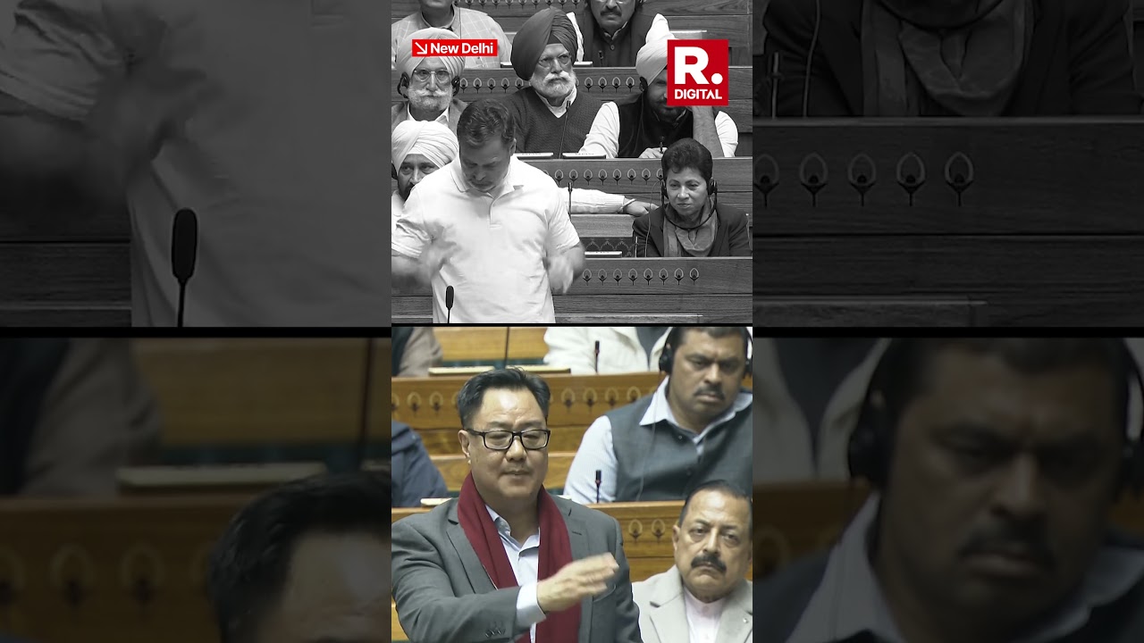 Kiren Rijiju Shuts Down Rahul Gandhi in Lok Sabha