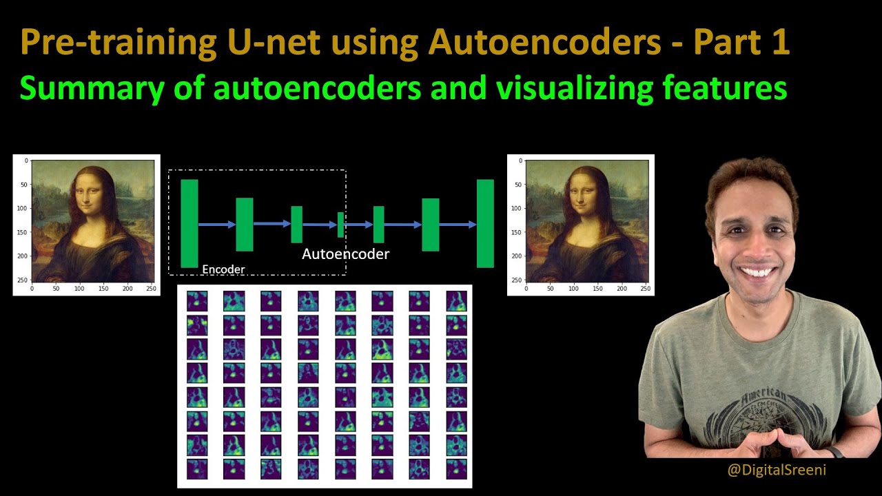 235 - Pre-training U-net using autoencoders - Part 1 - Autoencoders and visualizing features