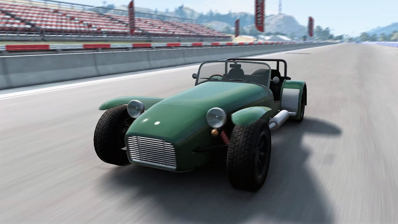 BeamNG.drive - Caterham Seven Superlite 1600 1973 - Car Show Test Drive Crash .