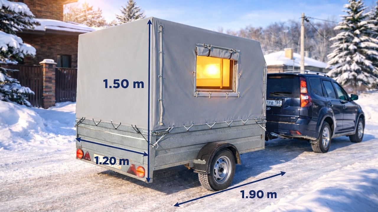 I built a tiny self-contained trailer house.