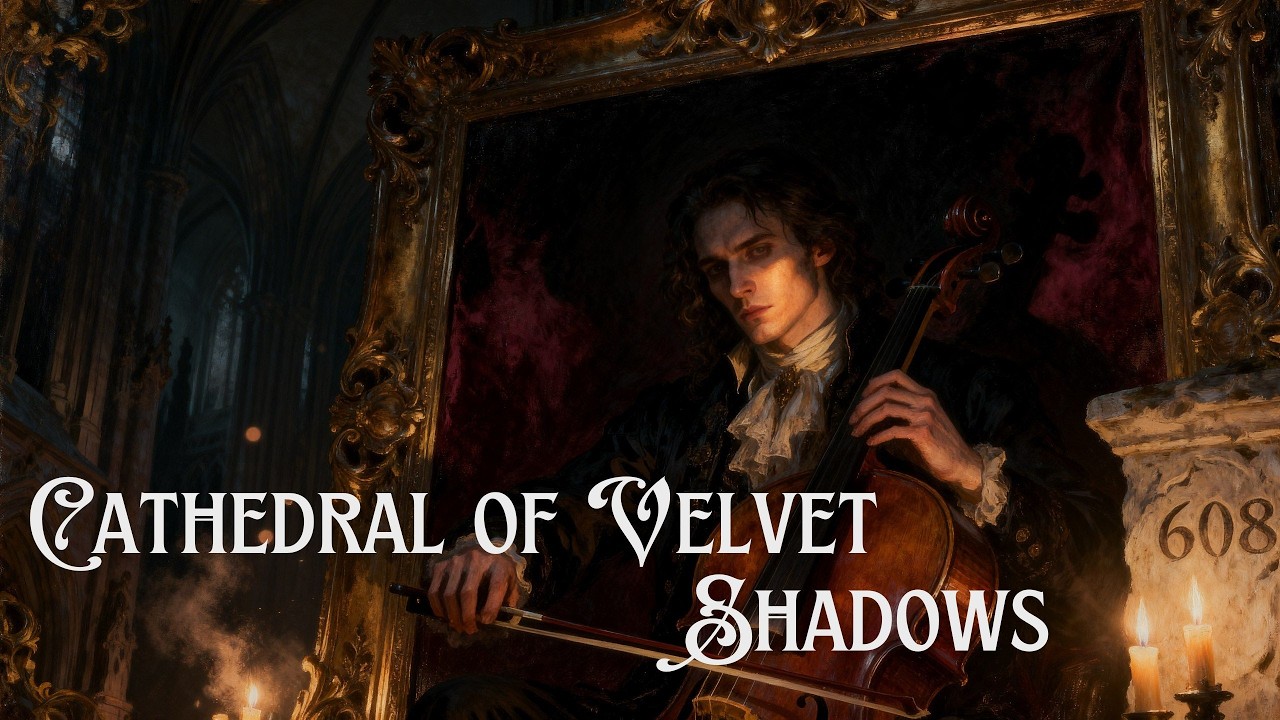 Cathedral of Velvet Shadows 🕯 | Dark Gothic Baroque Cello for Relax, Sleep & Study