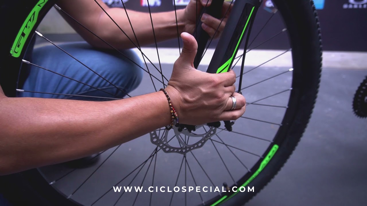 Montaje y desmontaje de rueda - Bicicleta de Montaña cierre rápido o aguja