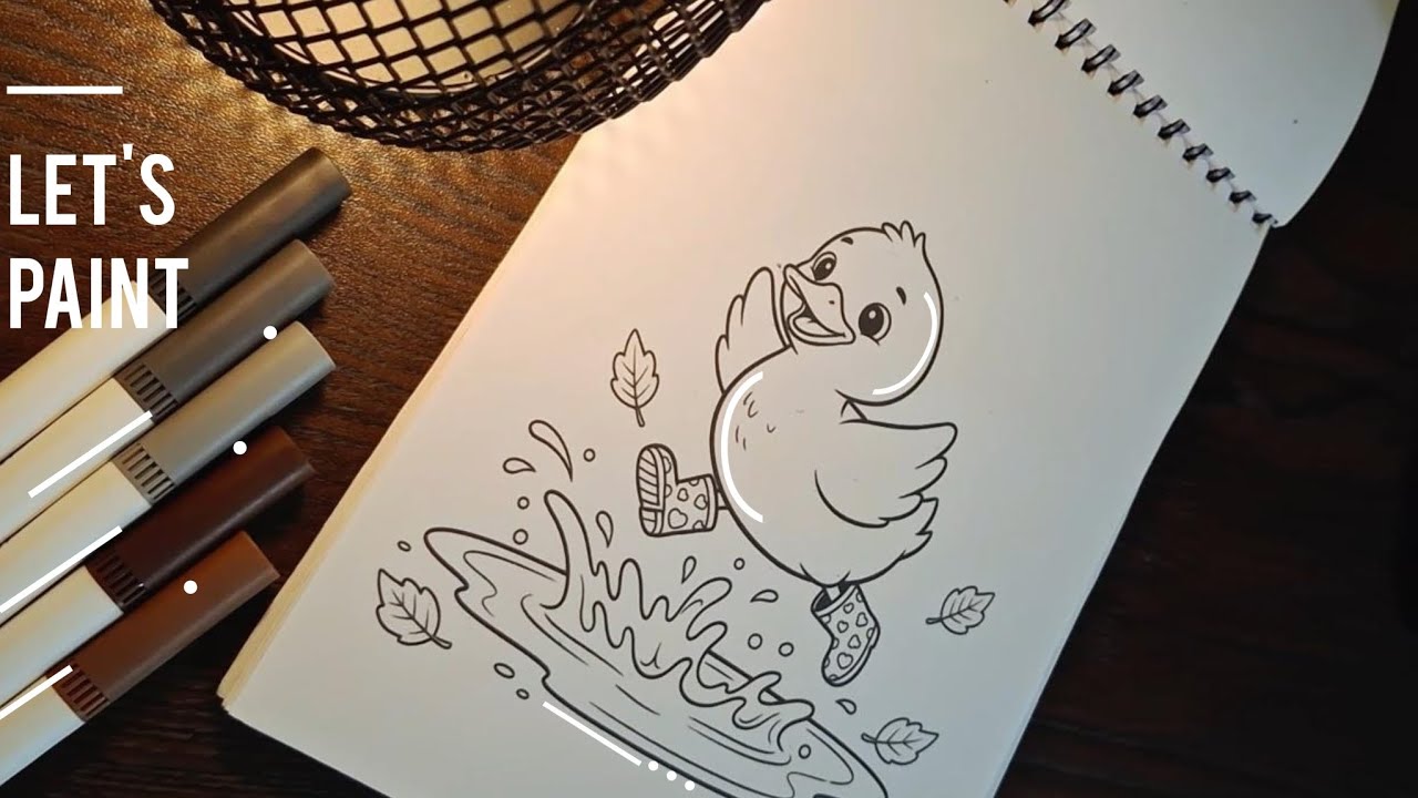 Let's Paint || ASMR Coloring || Pumpkinella's Cozy Friendz Coloring Book Collection 🍁🧡🎃👩