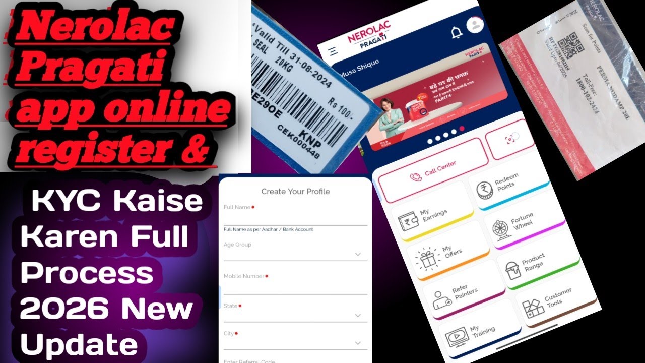 Nerolac Pragati App Registration & KYC Full Process | Painter Earning App 2026 