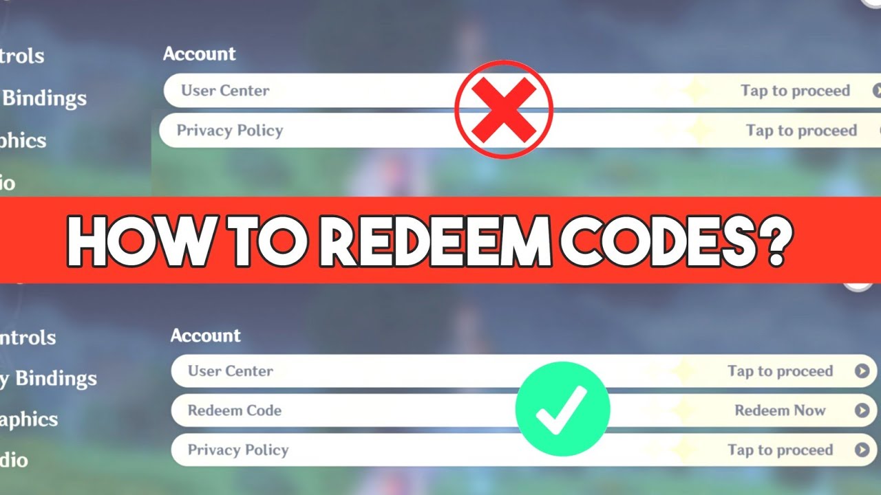 HOW TO REDEEM CODES IN GENSHIN IMPACT | HOW TO REDEEM CODES IN IOS IN GENSHIN IMPACT