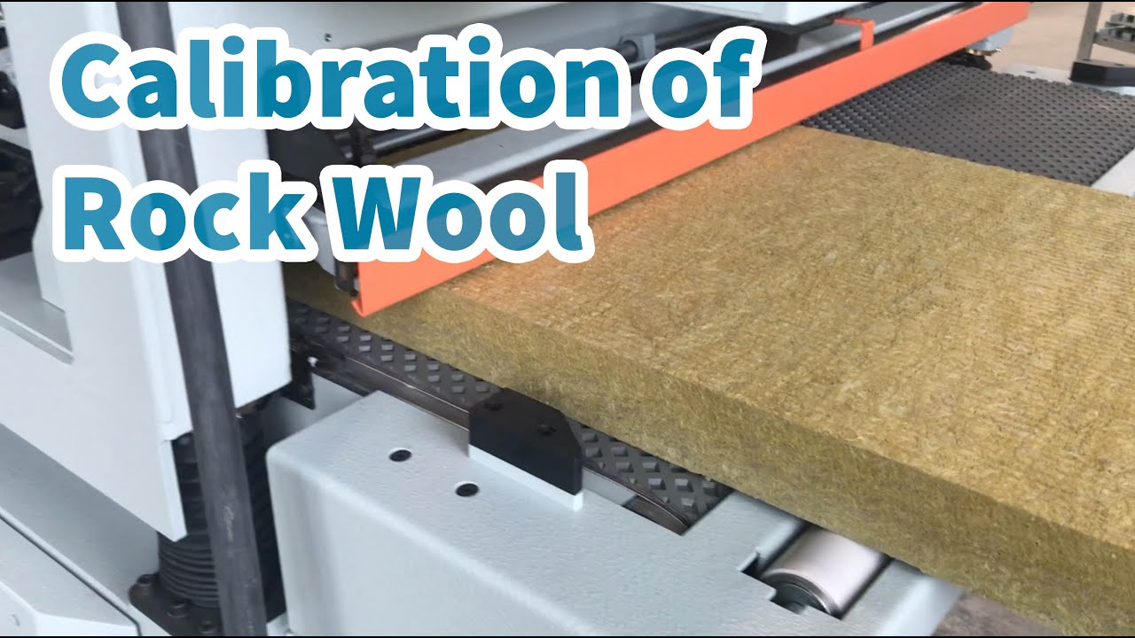 Calibrating Rock Wool with KUNDIG Wide Belt Sander