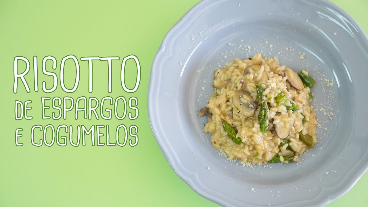 Risotto de Espargos e Cogumelos