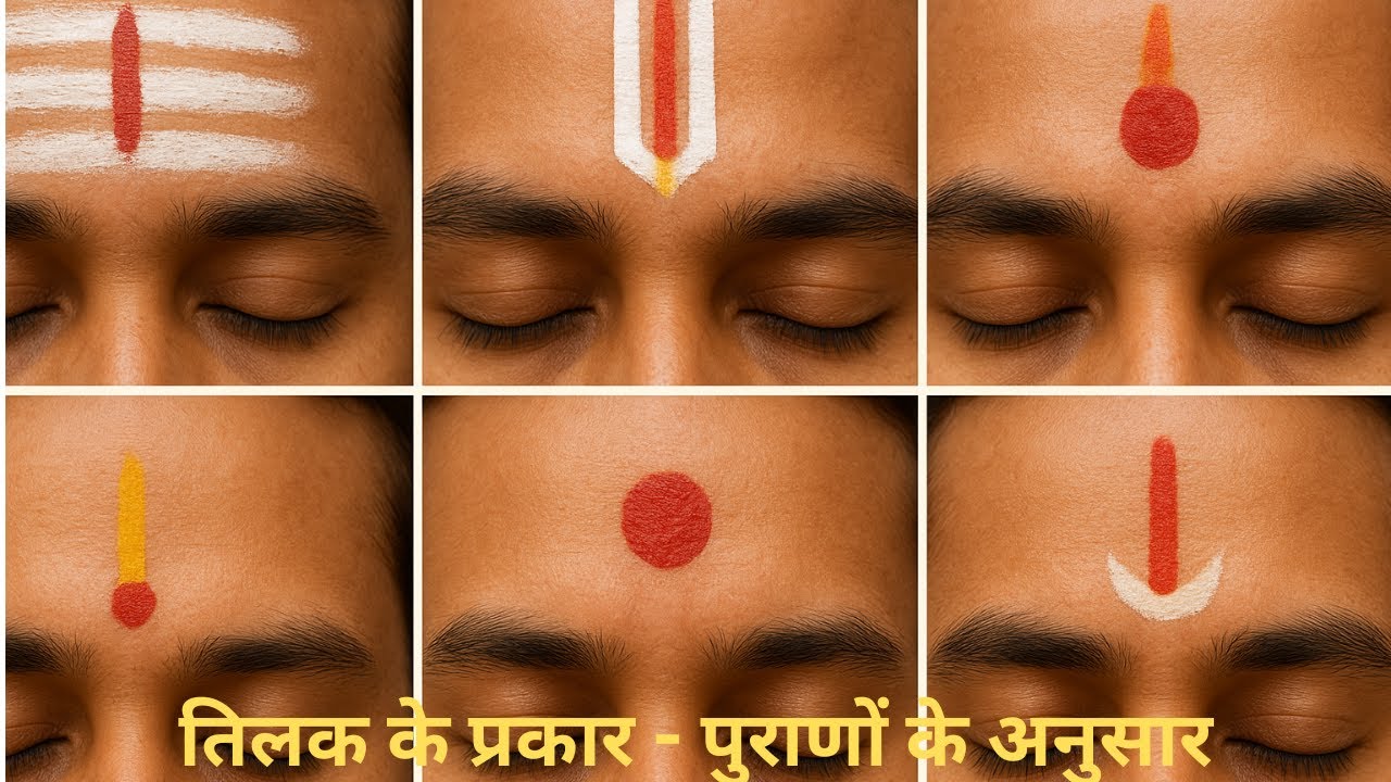 तिलक के प्रकार - पुराणों के अनुसार
