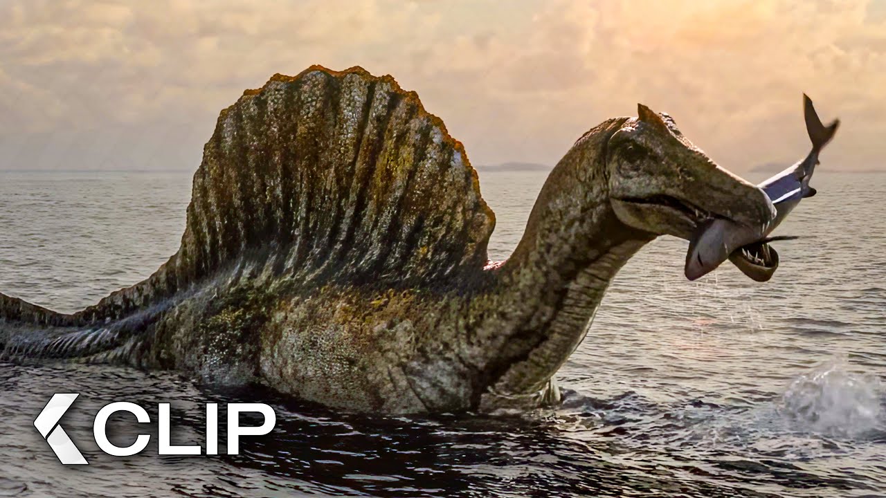 Spinosaurus Catches A Shark - THE DINOSAURS Clip (2026) Netflix