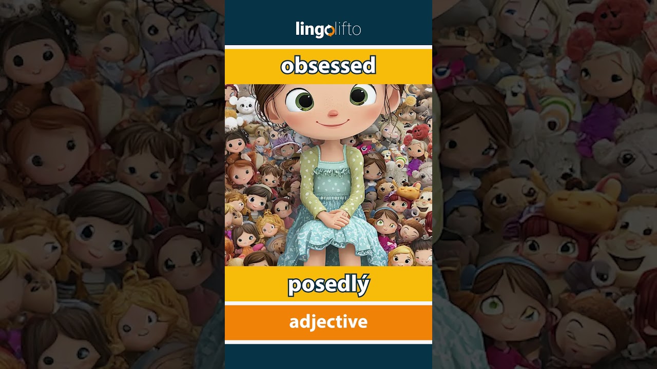 🇬🇧🇨🇿 obsessed - posedl&yacute; : learn English : učme se anglicky : vocabulary builder