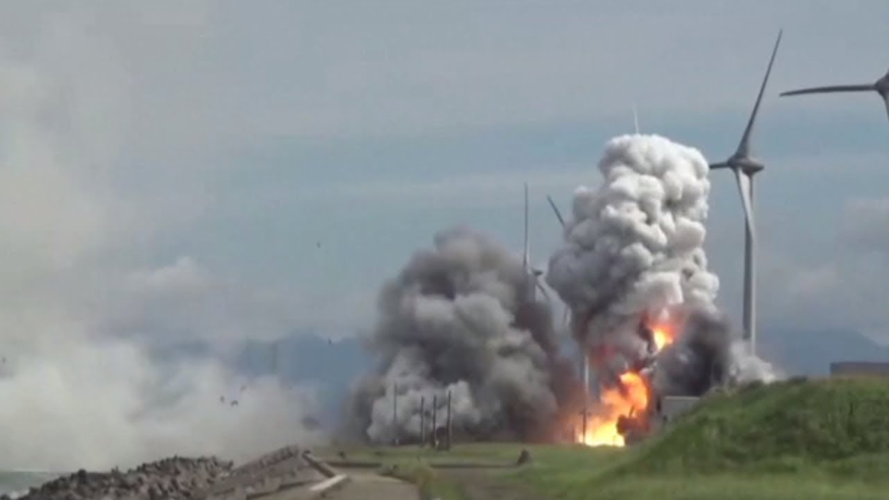 Japanese rocket explodes during engine test