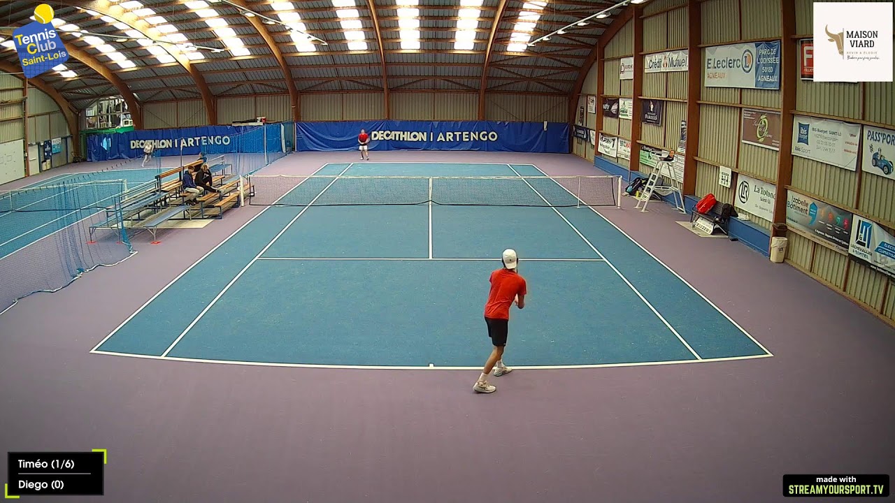 Court 2 : Timéo (1/6) 🆚 Diego (0)