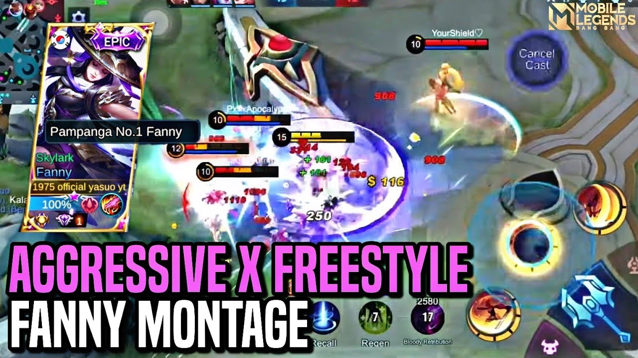 THE IMPACT OF FREESTYLE AND AGGRESSIVENESS | FANNY MONTAGE | MLBB