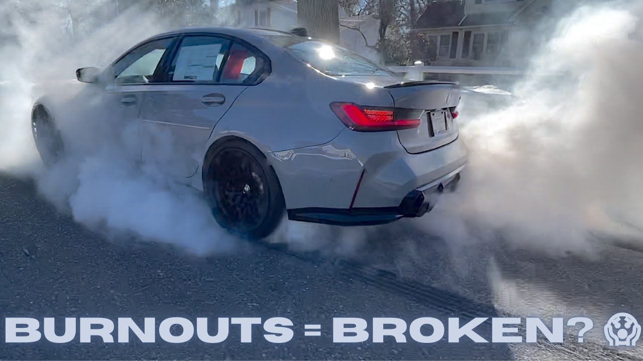 'TEST DRIVING' AKA BURNOUTS IN THE NEW G80 M3