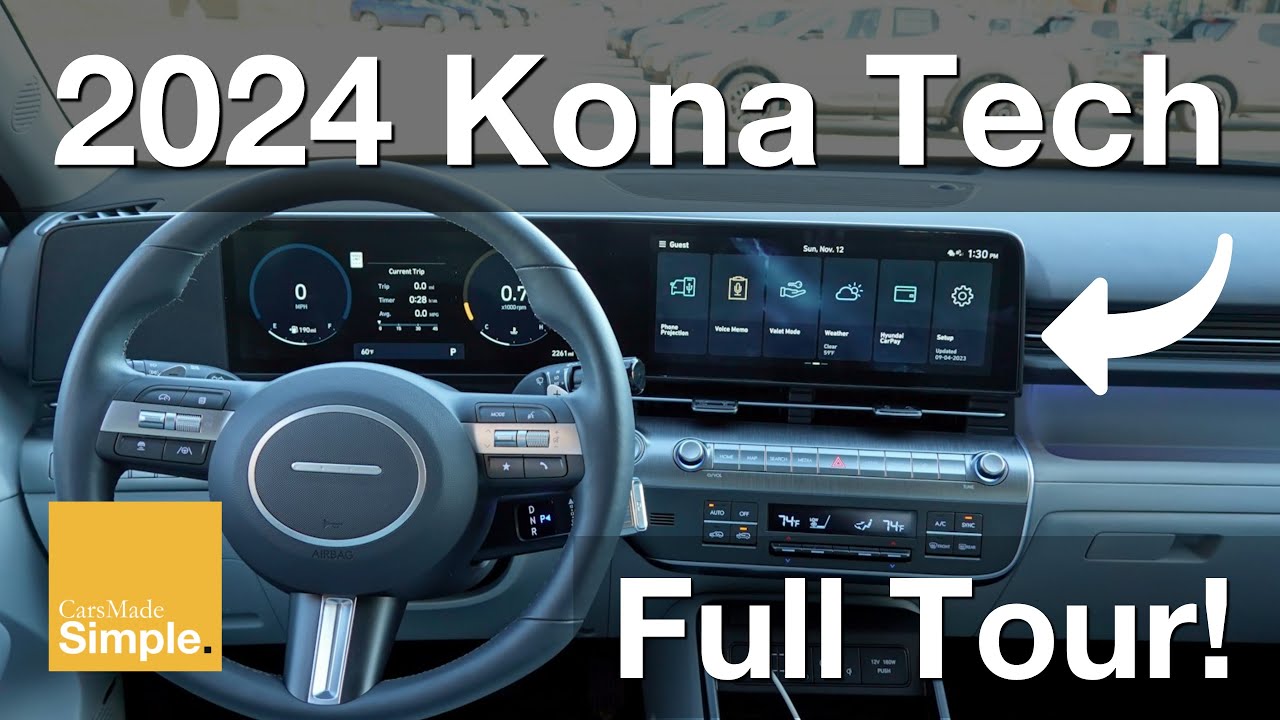 Цифровая приборная панель Hyundai Kona 12,3 дюйма 2024 года + информационно-развлекательная систе...