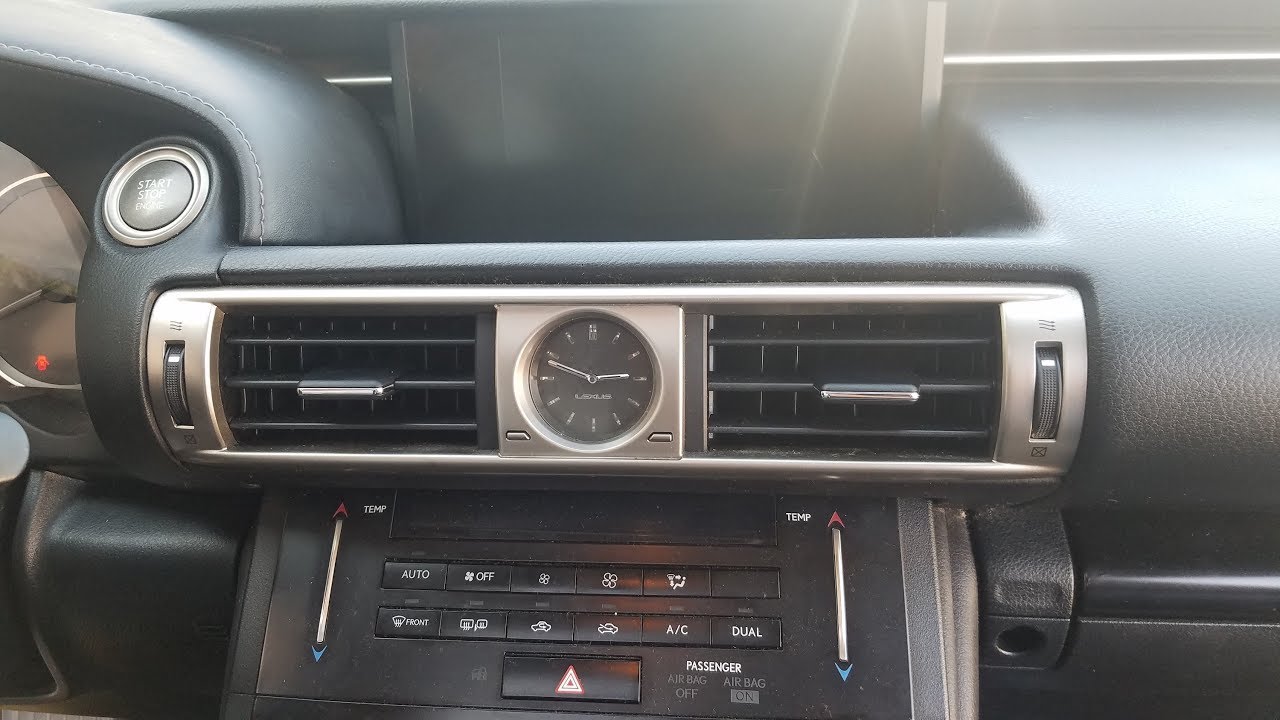 How to Remove Navigation Display from Lexus IS250 2014 for Repair.